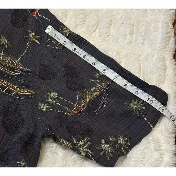 Batek Bay Button-Down Casual Shirt Tropical Beach Theme 100% Rayon Men's Size XL - Picture 6 of 14